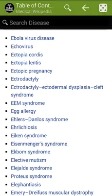 Medical Wikipedia android App screenshot 0