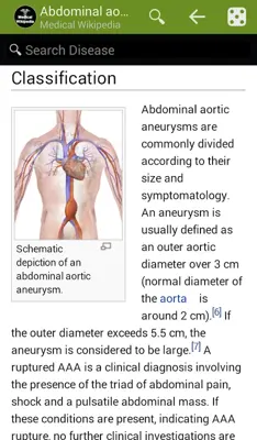 Medical Wikipedia android App screenshot 1